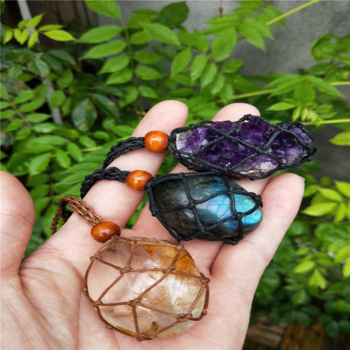 Olivenorma Borsa a rete regolabile extra large intrecciata a mano da 5,5 cm