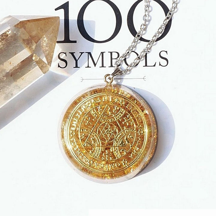 Collana con citrino naturale Olivenorma Forza 