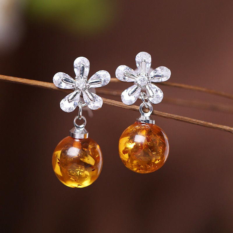 Orecchini Olivenorma Amber Balance