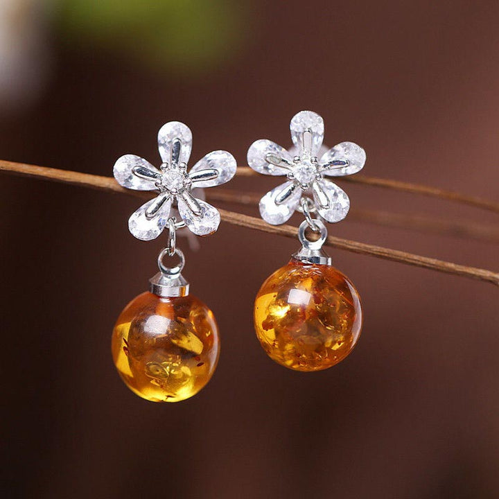 Orecchini Olivenorma Amber Balance