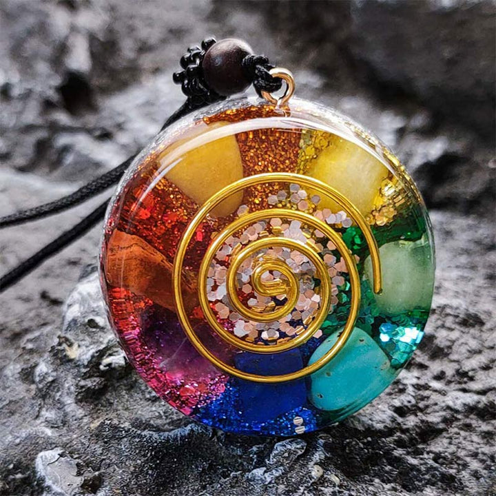 Collana di orgone chakra Olivenorma