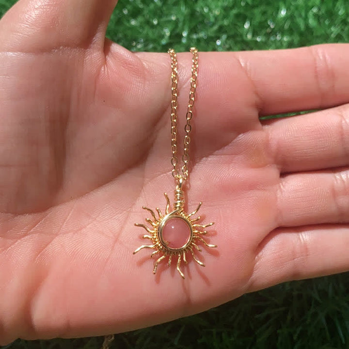 Olivenorma "Cattura i raggi del sole" - Collana sole avvolta in filo metallico
