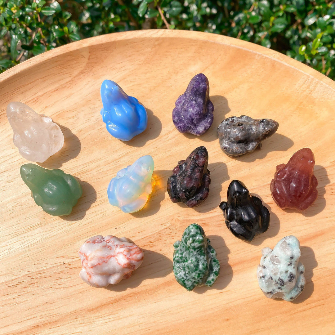 Decorazione della pietra preziosa della rana della pietra preziosa dello spirito sereno Olivenorma - image 2