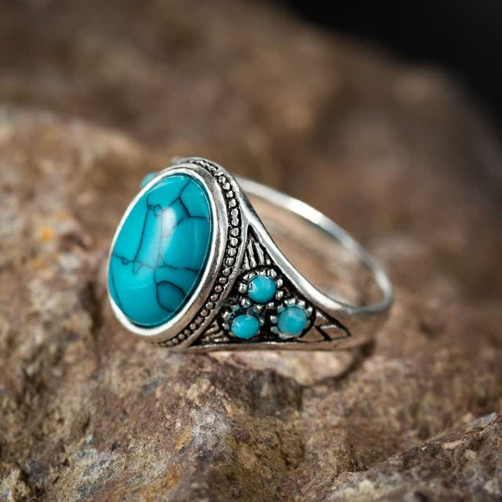 Anello retrò turchese Olivenorma