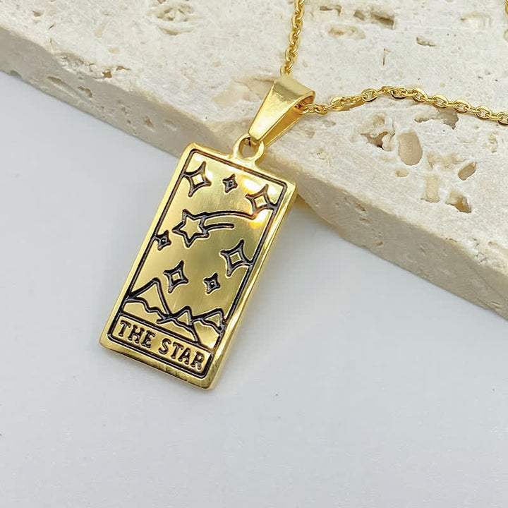 Collana vintage con tarocchi e fortuna Olivenorma