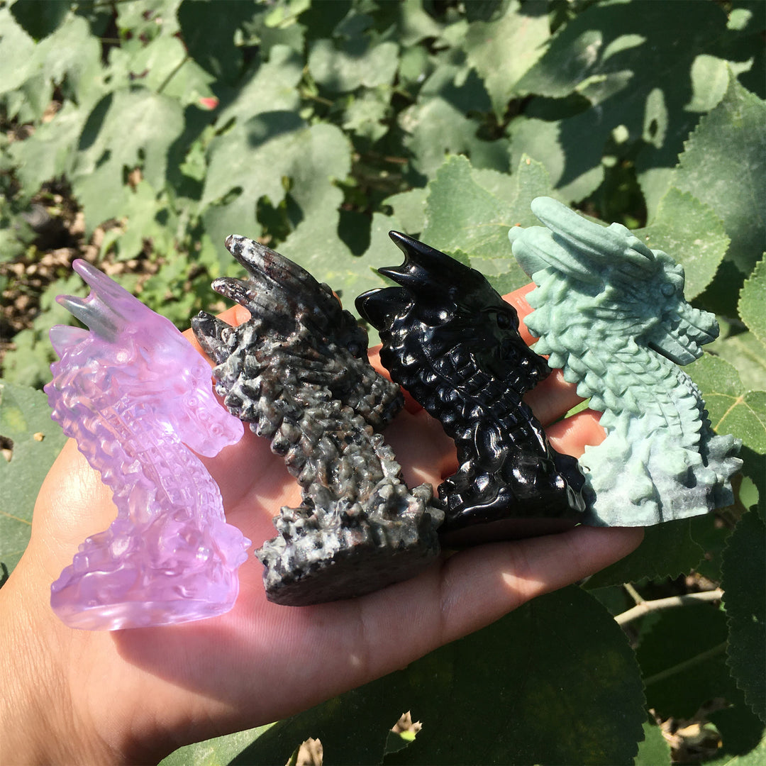 Olivenorma Ossidiana Yooperlite Pietra Longhorn Ornamento Decorazione Pietra preziosa 