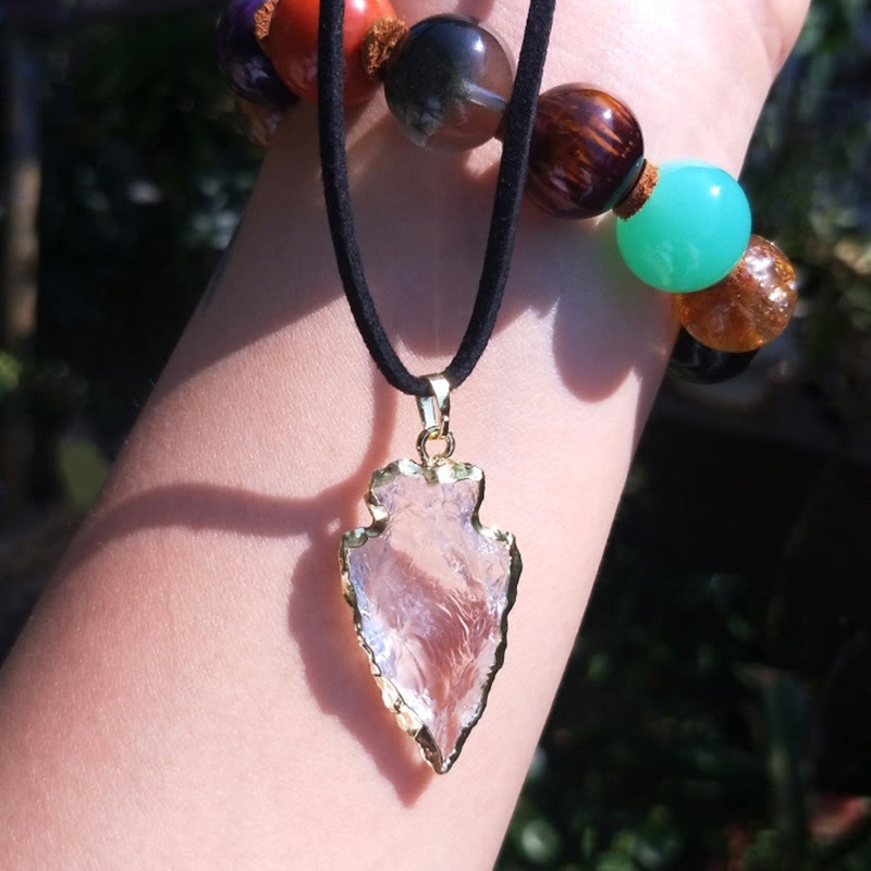 Olivenorma Ciondolo a forma di stella quadrata in cristallo bianco naturale 