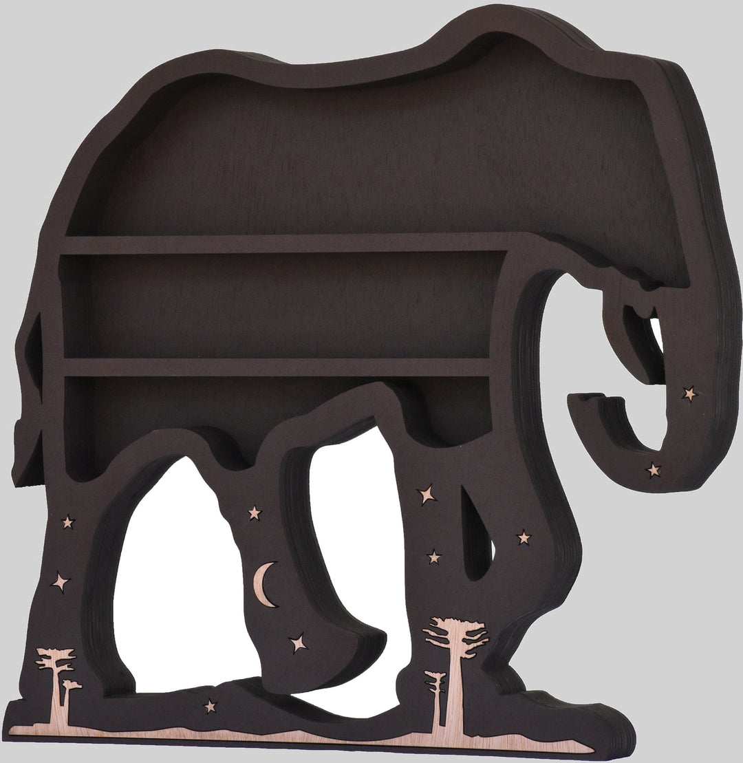 Mensola espositiva in cristallo Olivenorma Black Elephant 