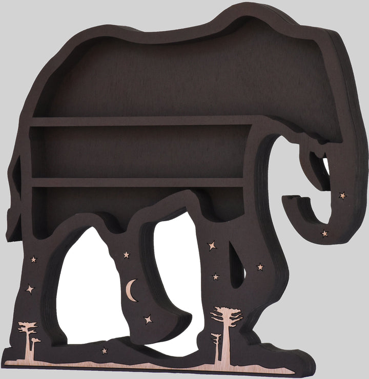 Mensola espositiva in cristallo Olivenorma Black Elephant 
