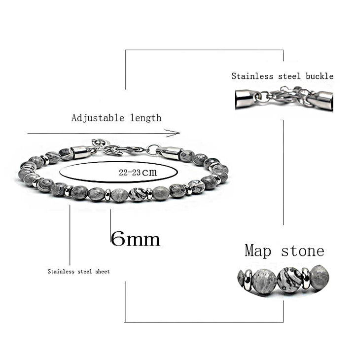Bracciale Olivenorma in perline di agata invecchiata