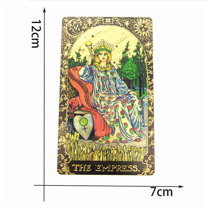 Olivenorma Black Gold Waite Foil Golden Tarot Deck Carte