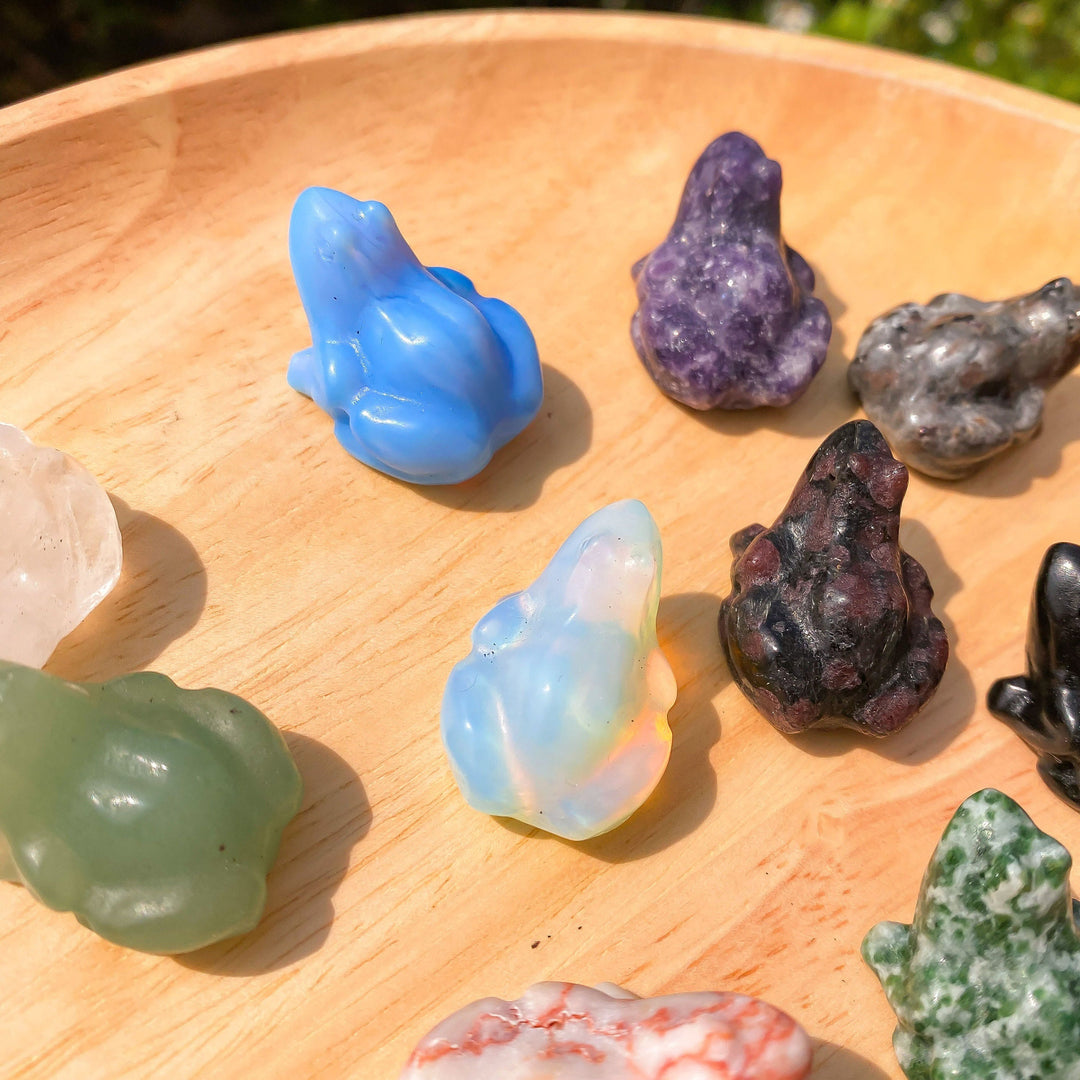 Decorazione della pietra preziosa della rana della pietra preziosa dello spirito sereno Olivenorma - image 48