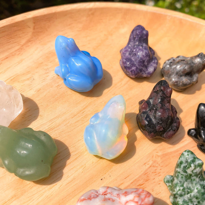 Decorazione della pietra preziosa della rana della pietra preziosa dello spirito sereno Olivenorma - image 48