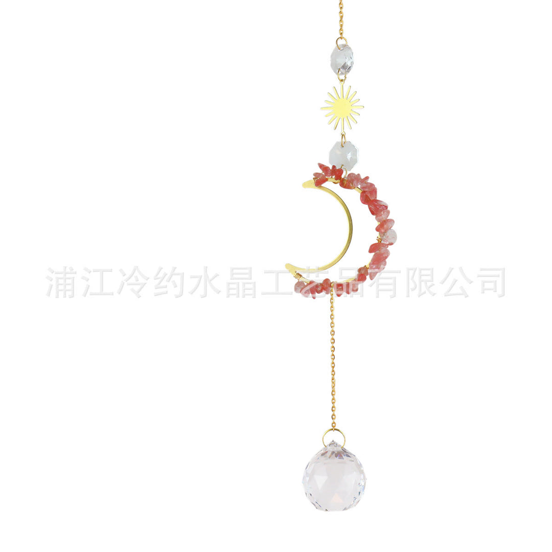 Olivenorma Moon Suncatcher - Campanello a vento da parete