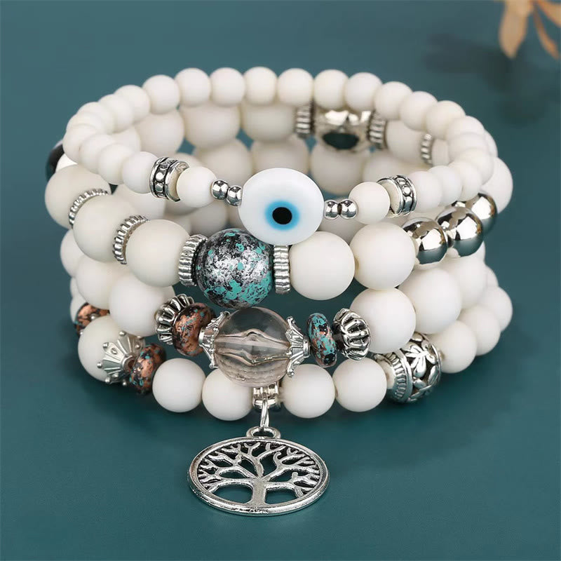 Olivenorma Bohemia Set di bracciali con perline Albero della vita 