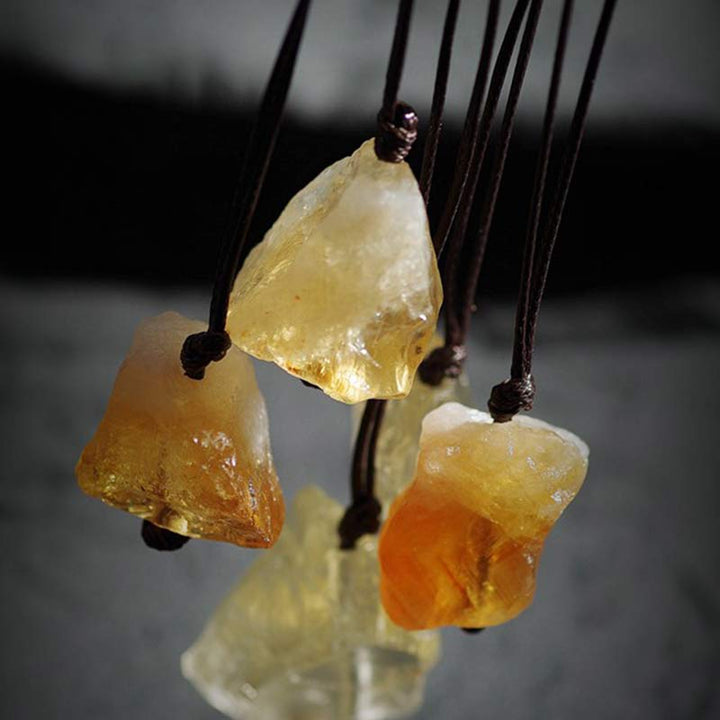 Collana con pietra preziosa naturale Citrino Prosperity