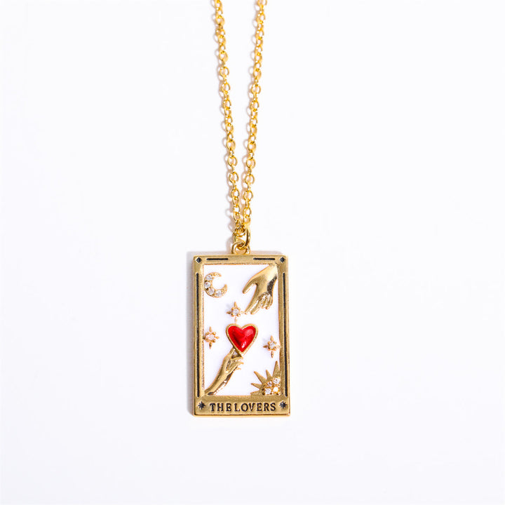 Collana Olivenorma Zircone Oro Placcato Tarocchi Olio Goccia