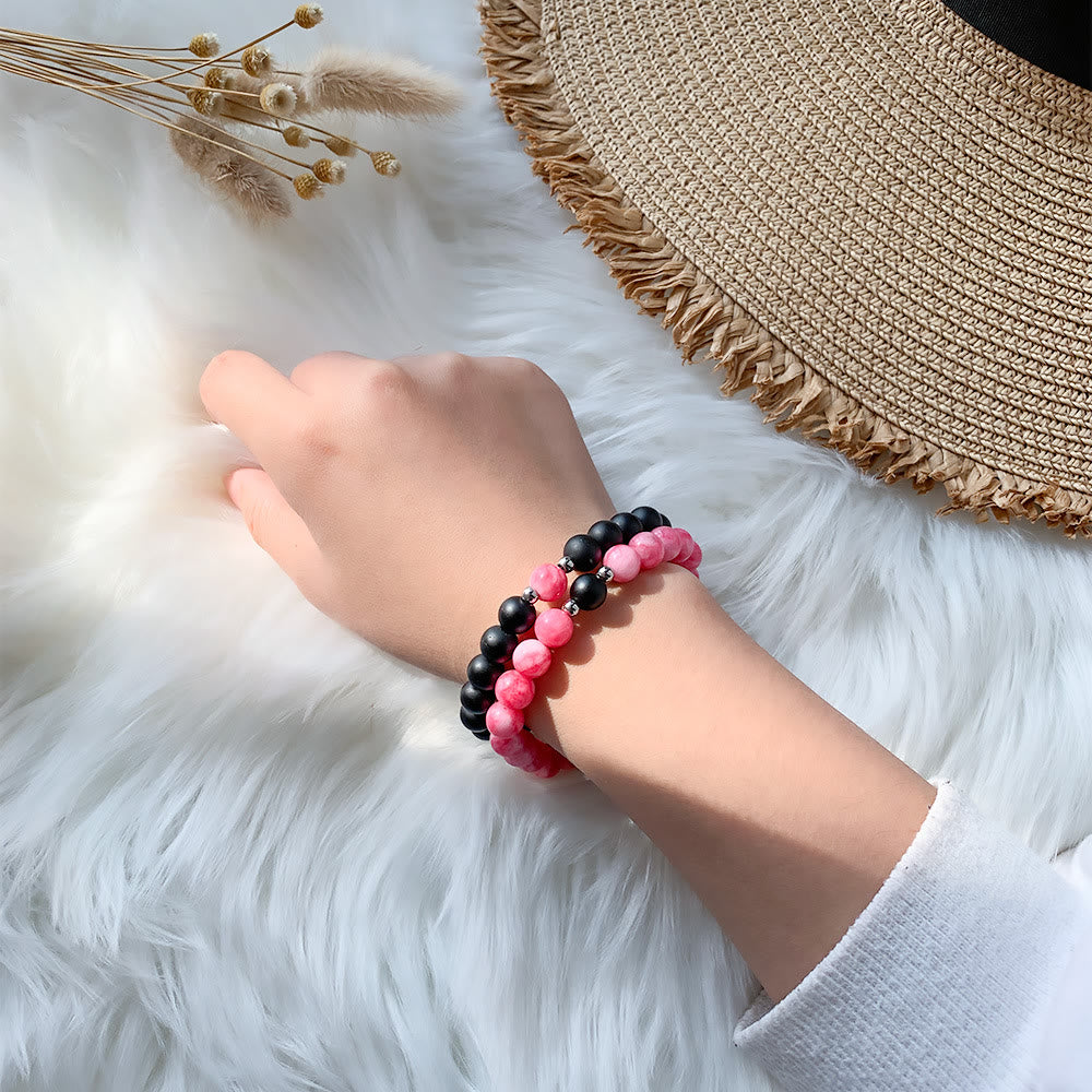 Olivenorma 2 pezzi set di braccialetti magnetici per coppie 