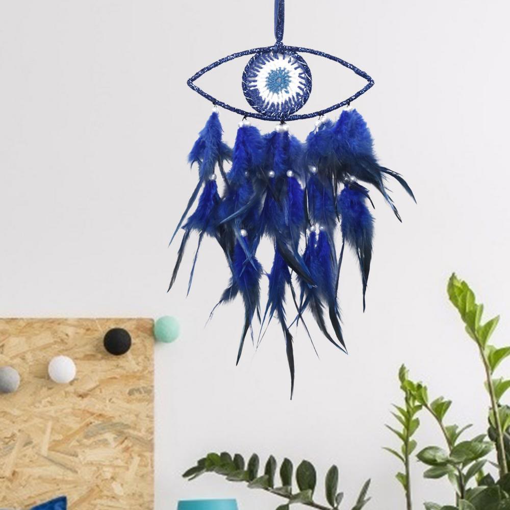 Olivenorma Blu Malocchio Piuma Acchiappasogni 