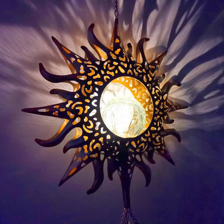 Ornamenti solari Olivenorma a forma di luna o sole, a forma di campanello eolico