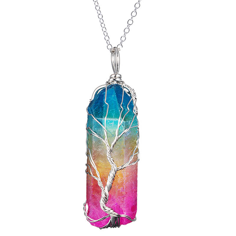 Olivenorma"Life Energy" - Collana di cristallo dell'albero della vita