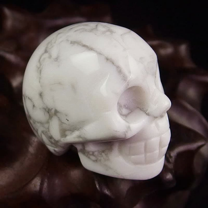 Decorazione di Halloween con teschio di cristallo naturale Olivenorma