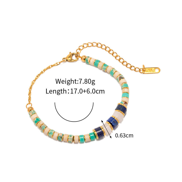 Olivenorma Lapislazzuli Pietra dell'Imperatore Agalmatolite Set di Gioielli 
