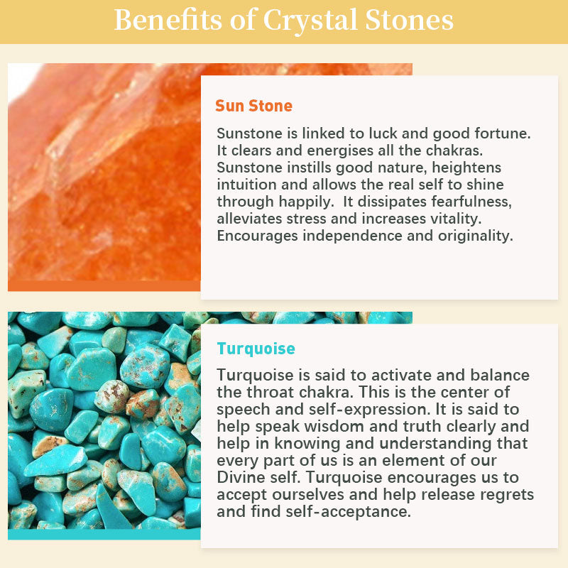 Braccialetto a forma di cuore in cristallo di pietra naturale 