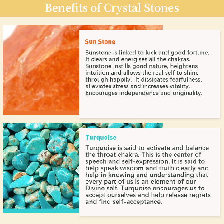 Braccialetto a forma di cuore in cristallo di pietra naturale 