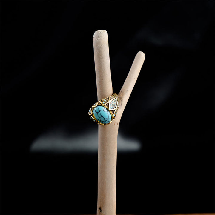 Anello Olivenorma Light Luxury Vintage Turchese