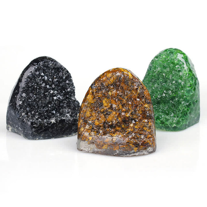 Decorazione di pietre preziose della grotta di cristallo naturale Olivenorma