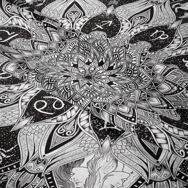 Olivenorma Decorazione da appendere alla parete nera per l'arazzo della camera da letto