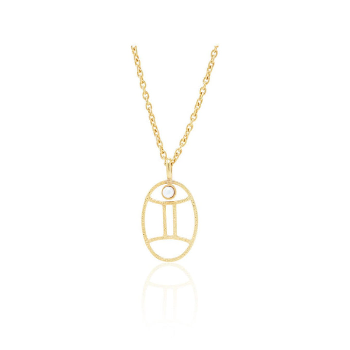 Collana con rune zodiacali cave Olivenorma Birthstone