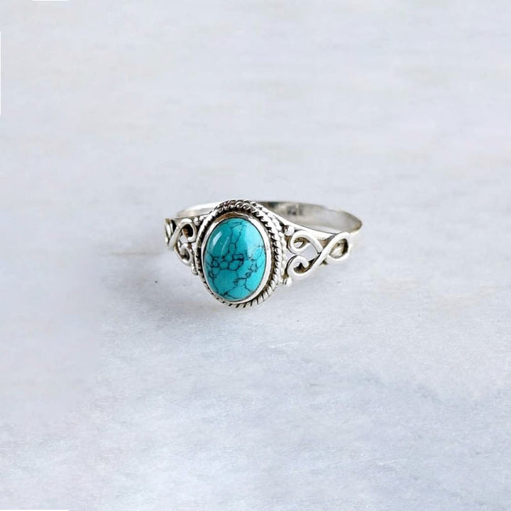 Anello turchese verde Olivenorma