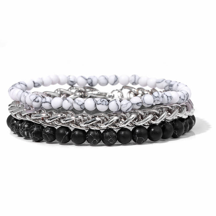 Olivenorma "Pace e calma" Bracciale in pietra rosa retrò