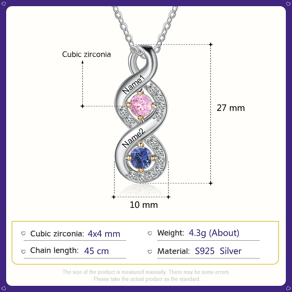 Olivenorma Collana con nome inciso in pietra portafortuna da donna
