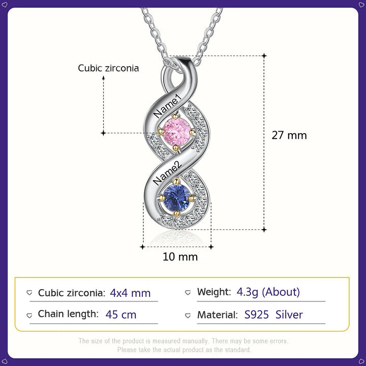 Olivenorma Collana con nome inciso in pietra portafortuna da donna