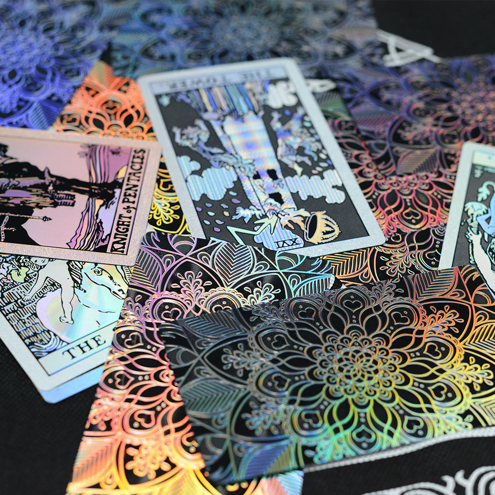 Olivenorma Bronzing Gold Foil Laser Bright Tarot Deck Carte