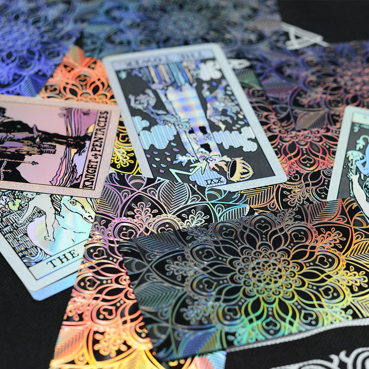 Olivenorma Bronzing Gold Foil Laser Bright Tarot Deck Carte