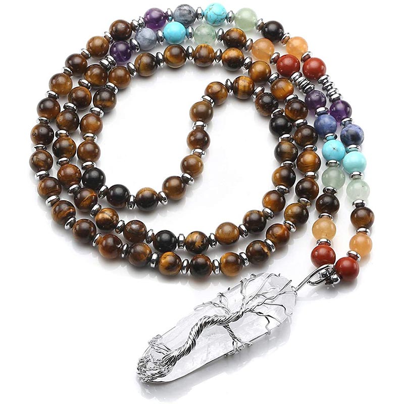 Mala di cristallo naturale per chakra