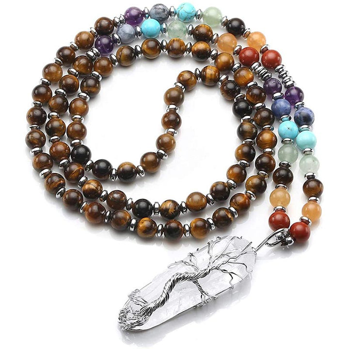 Mala di cristallo naturale per chakra