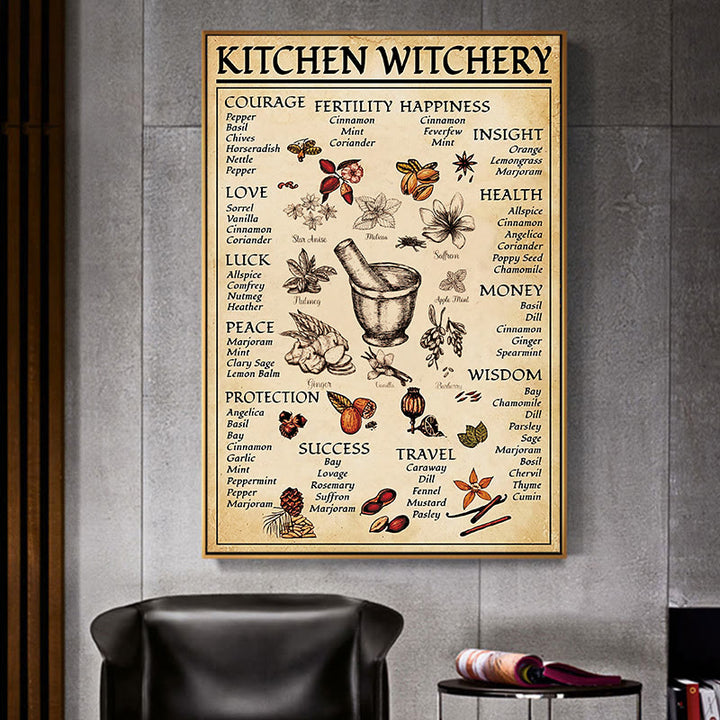 Poster del condimento della cucina magica della strega Olivenorma - Incorniciato - 40*60cm - image 0