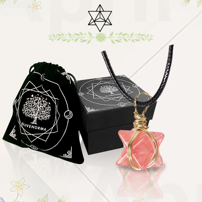 DIVINE LIGHT VEHICLE - Collana Merkaba di cristallo