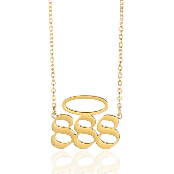 Collana con numero di angelo fortunato Olivenorma con apertura ad angelo 