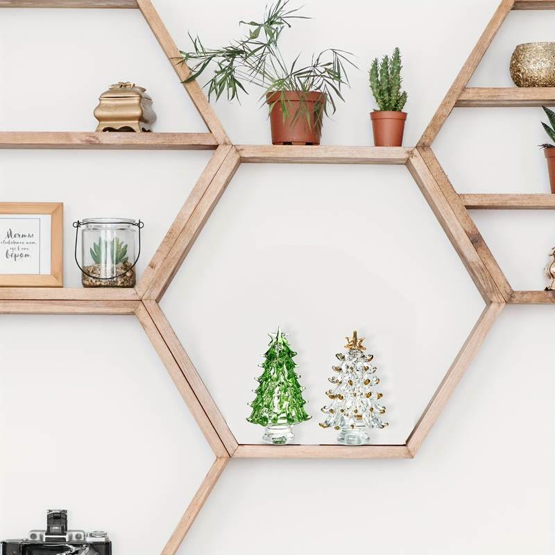 Decorazione per la casa con pietre preziose e albero di Natale in cristallo Olivenorma 