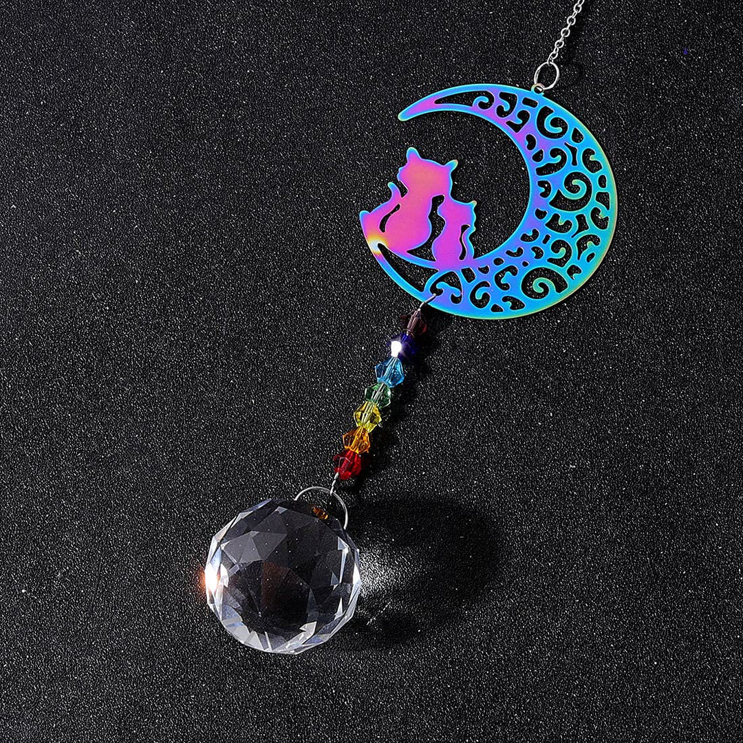 Olivenorma Clear Crystal Chakra Beads Hanging Wind Chime Suncatcher - image 27