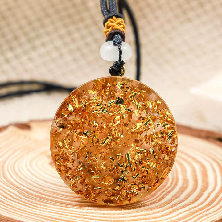 Collana Hamsa Romance in pietra solare