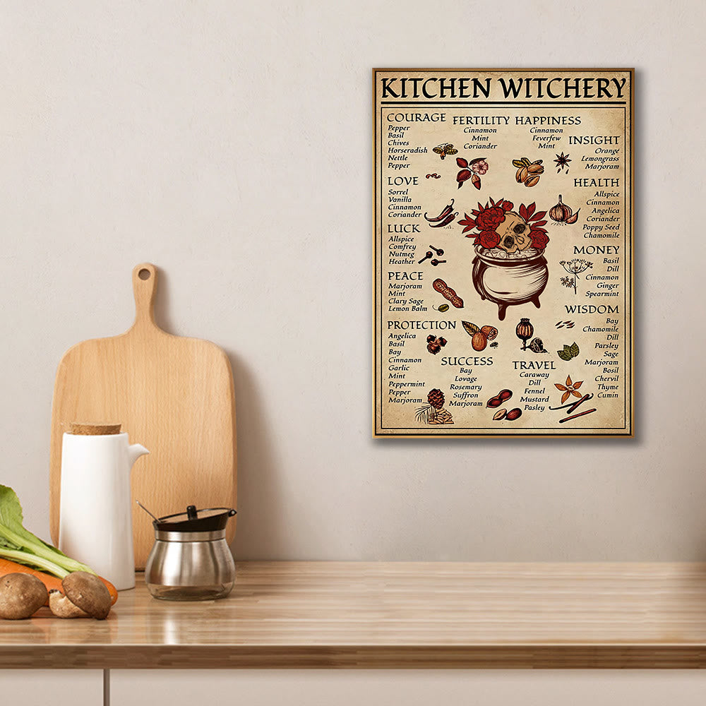 Olivenorma Magic Witch Halloween Cucina Sala da pranzo Poster da parete 