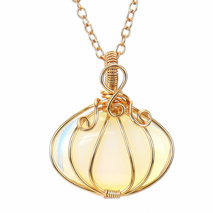 Olivenorma GUARDIAN PUMPKIN - Collana creativa di cristallo zucca 