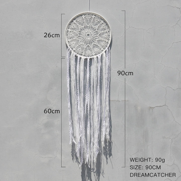 Olivenorma Evil Eye Triangolo intrecciato Nappa Acchiappasogni